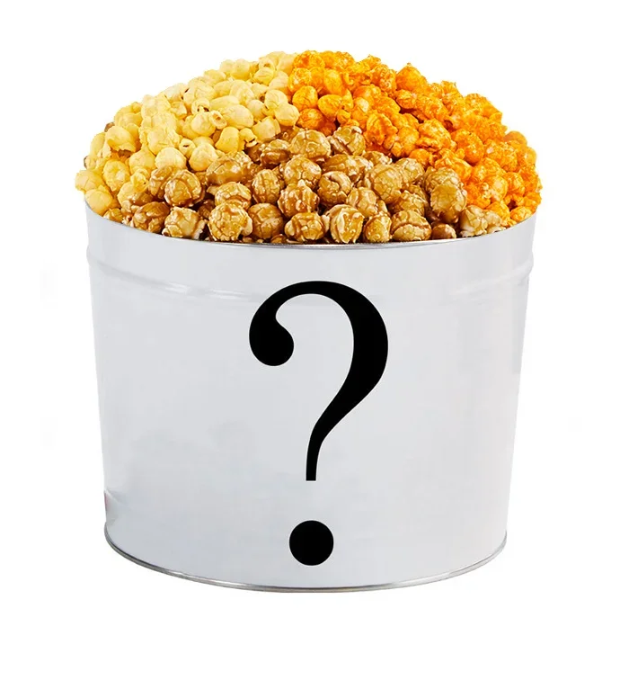 Mystery Design 2 Gallon Popcorn Tin